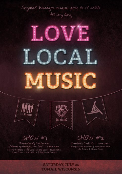 Love Local Music Gig Poster